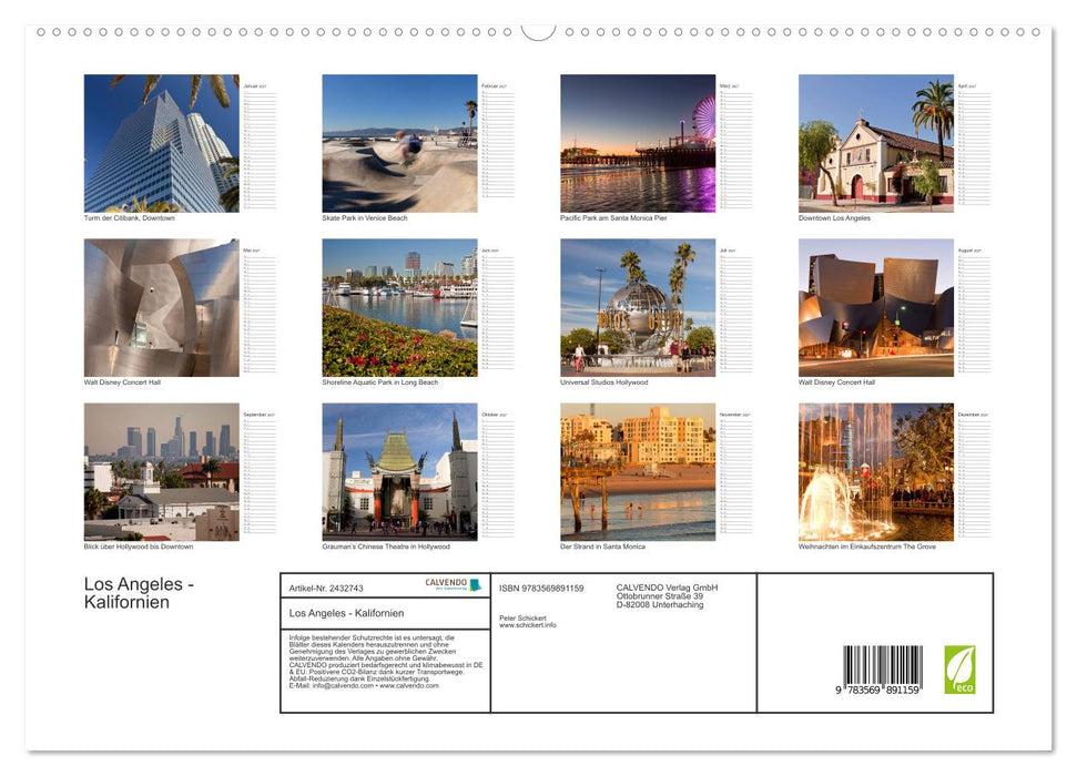 Los Angeles - Kalifornien (CALVENDO Premium Wandkalender 2027)