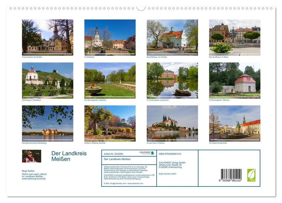 Der Landkreis Meißen (CALVENDO Premium Wandkalender 2027)