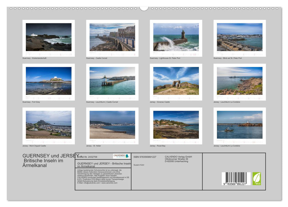 GUERNSEY und JERSEY - Britische Inseln im Ärmelkanal (CALVENDO Premium Wandkalender 2027)