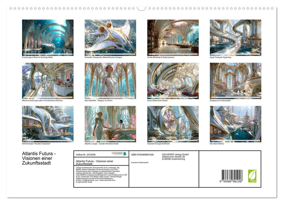 Atlantis Futura - Visionen einer Zukunftsstadt (CALVENDO Premium Wandkalender 2027)