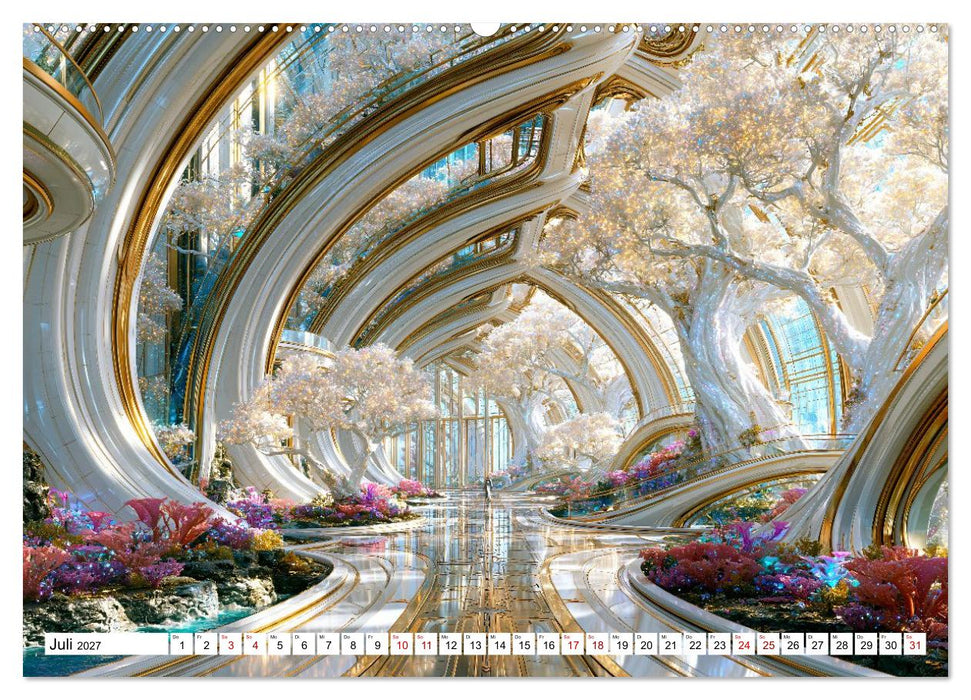 Atlantis Futura - Visionen einer Zukunftsstadt (CALVENDO Premium Wandkalender 2027)