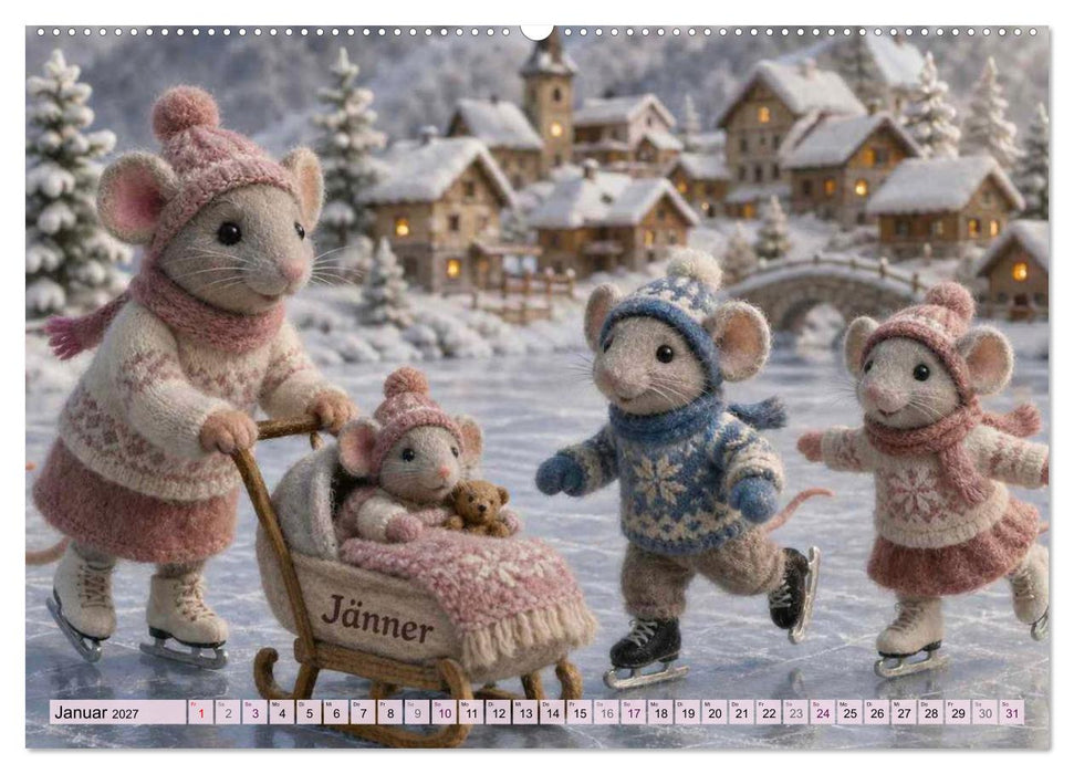 Mäusli Kalender (CALVENDO Premium Wandkalender 2027)
