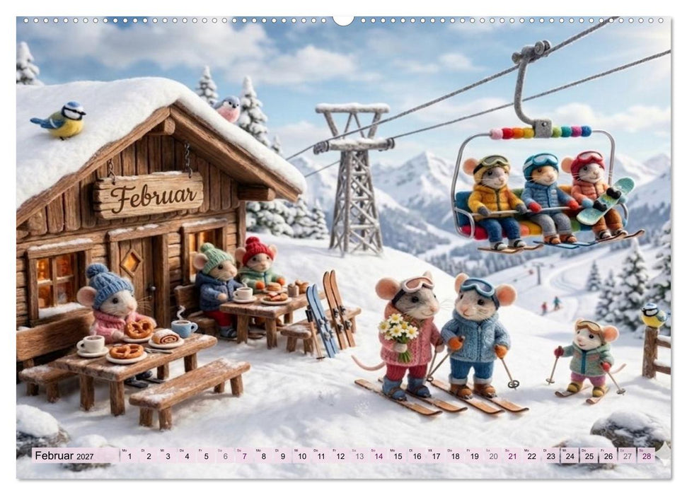 Mäusli Kalender (CALVENDO Premium Wandkalender 2027)
