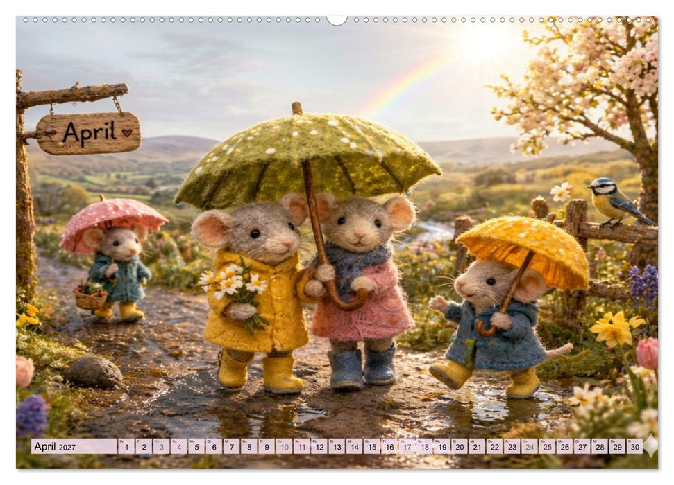 Mäusli Kalender (CALVENDO Premium Wandkalender 2027)