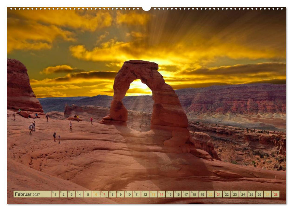 Nationalparks der USA - atemberaubend schön (CALVENDO Premium Wandkalender 2027)