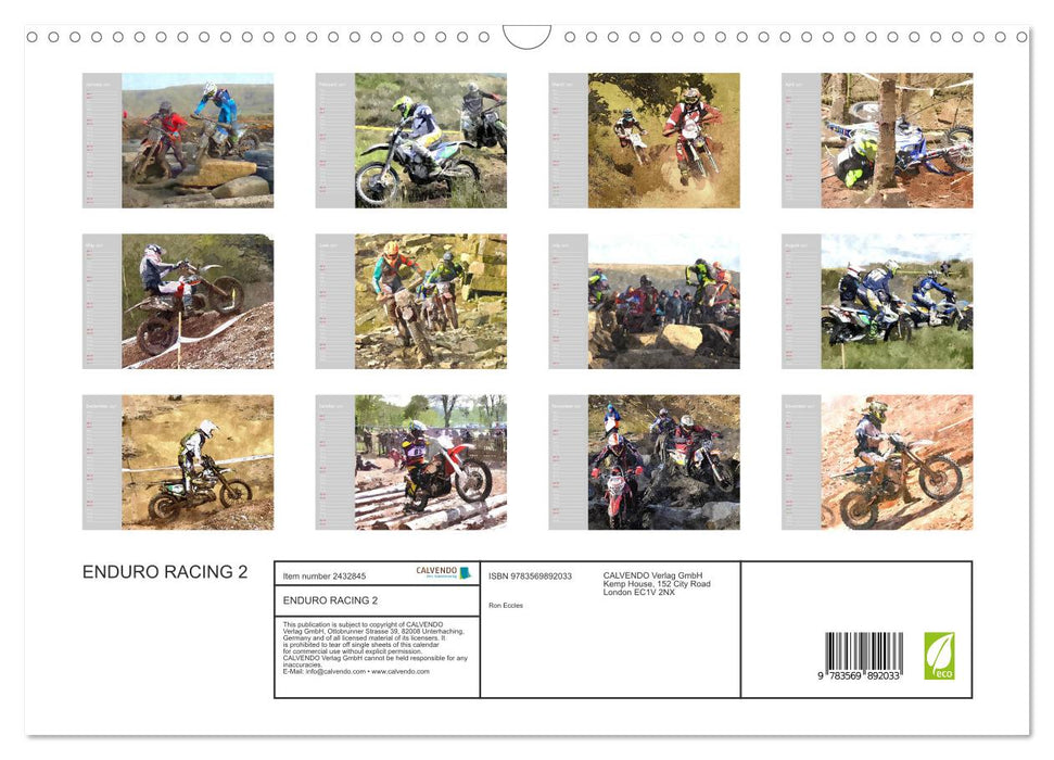 ENDURO RACING 2 (CALVENDO Monthly Calendar 2027)