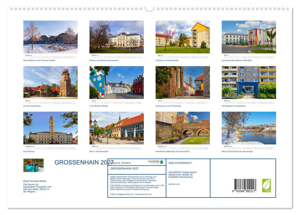 GROSSENHAIN 2027 (CALVENDO Premium Wandkalender 2027)