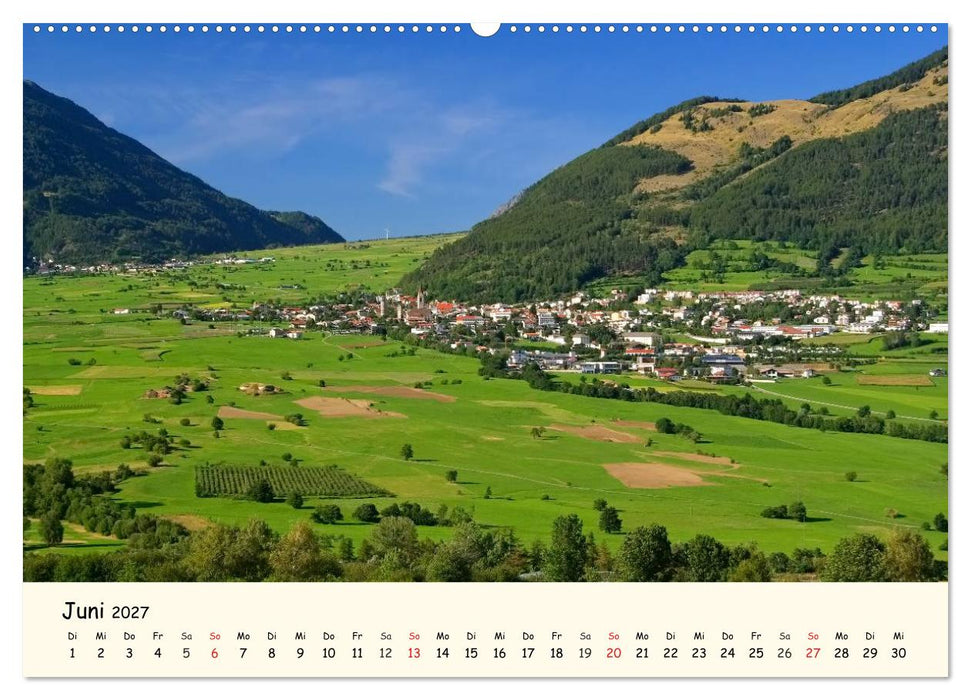 Vinschgau - Die Sonnenseite Südtirols (CALVENDO Wandkalender 2027)