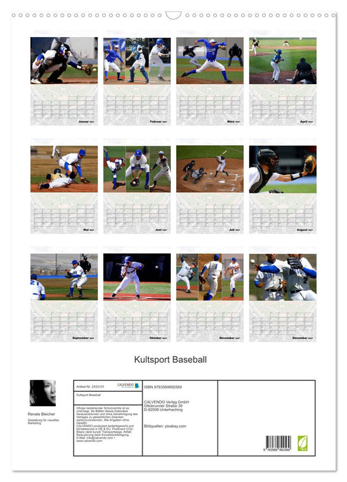 Kultsport Baseball (CALVENDO Wandkalender 2027)