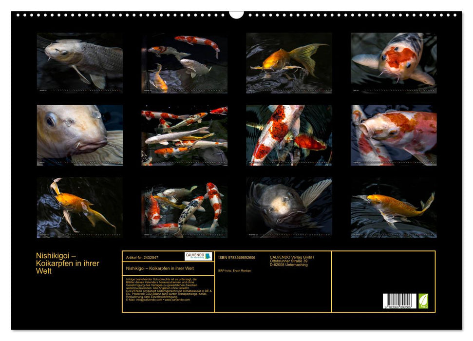Nishikigoi – Koikarpfen in ihrer Welt (CALVENDO Wandkalender 2027)