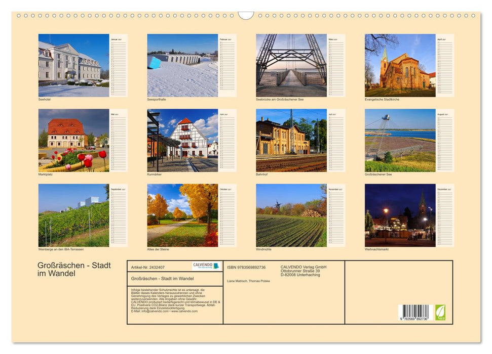 Großräschen - Stadt im Wandel (CALVENDO Wandkalender 2027)