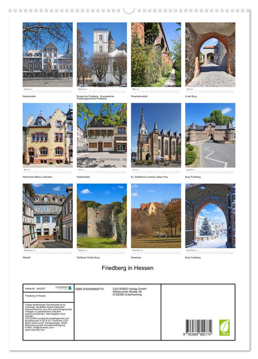 Friedberg in Hessen (CALVENDO Premium Wandkalender 2027)