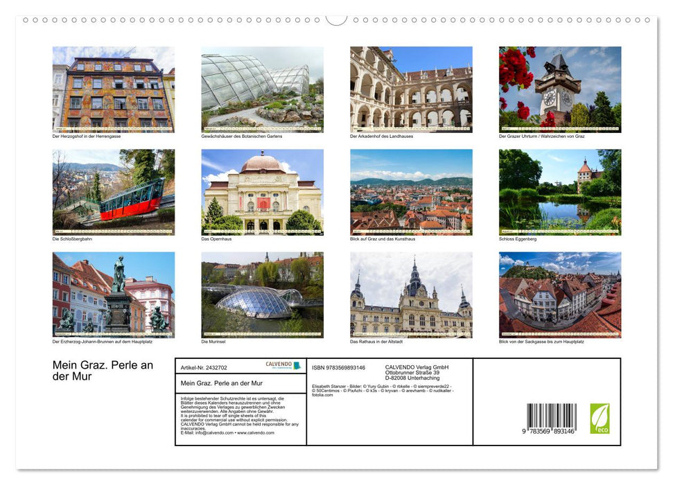 Mein Graz. Perle an der Mur (CALVENDO Premium Wandkalender 2027)