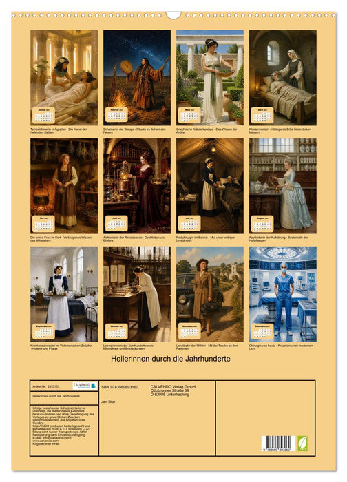 Heilerinnen durch die Jahrhunderte (CALVENDO Wandkalender 2027)