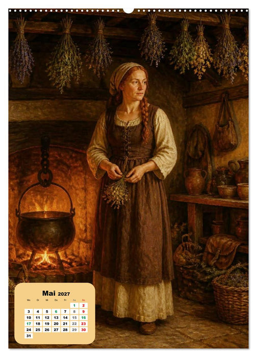 Heilerinnen durch die Jahrhunderte (CALVENDO Wandkalender 2027)