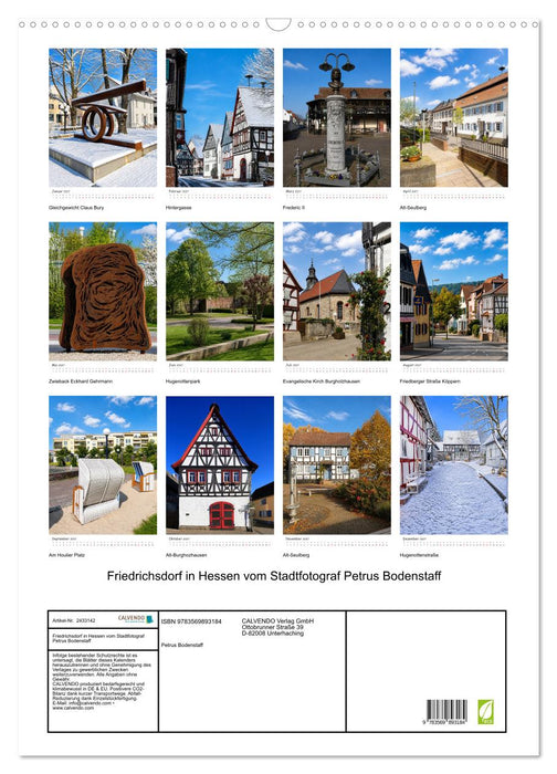 Friedrichsdorf in Hessen vom Stadtfotograf Petrus Bodenstaff (CALVENDO Wandkalender 2027)