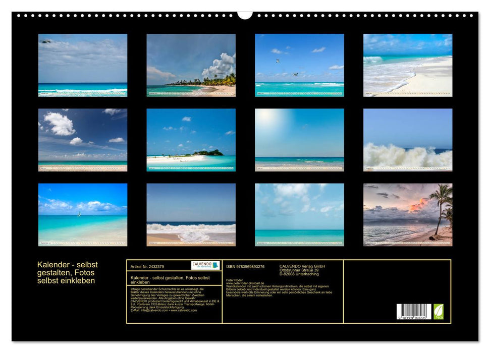 Kalender - selbst gestalten, Fotos selbst einkleben (CALVENDO Wandkalender 2027)