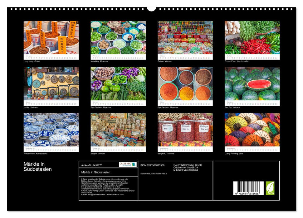 Märkte in Südostasien (CALVENDO Premium Wandkalender 2027)