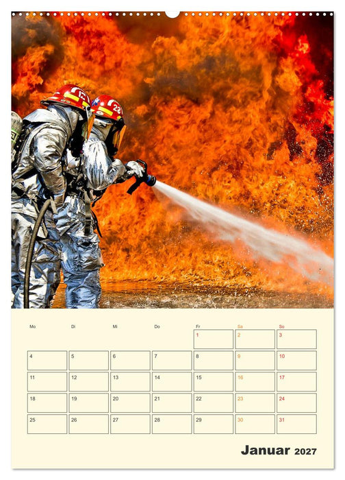 Feuerwehr - selbstloser Dienst weltweit (CALVENDO Wandkalender 2027)