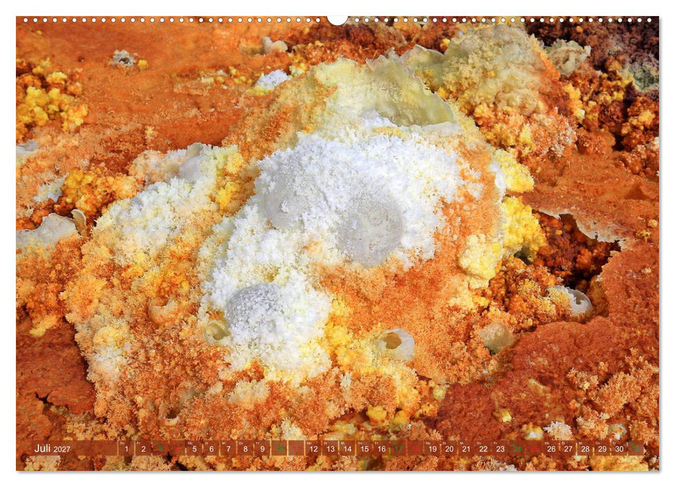 Vulkane Äthiopiens - Erta Ale und Dallol (CALVENDO Premium Wandkalender 2027)