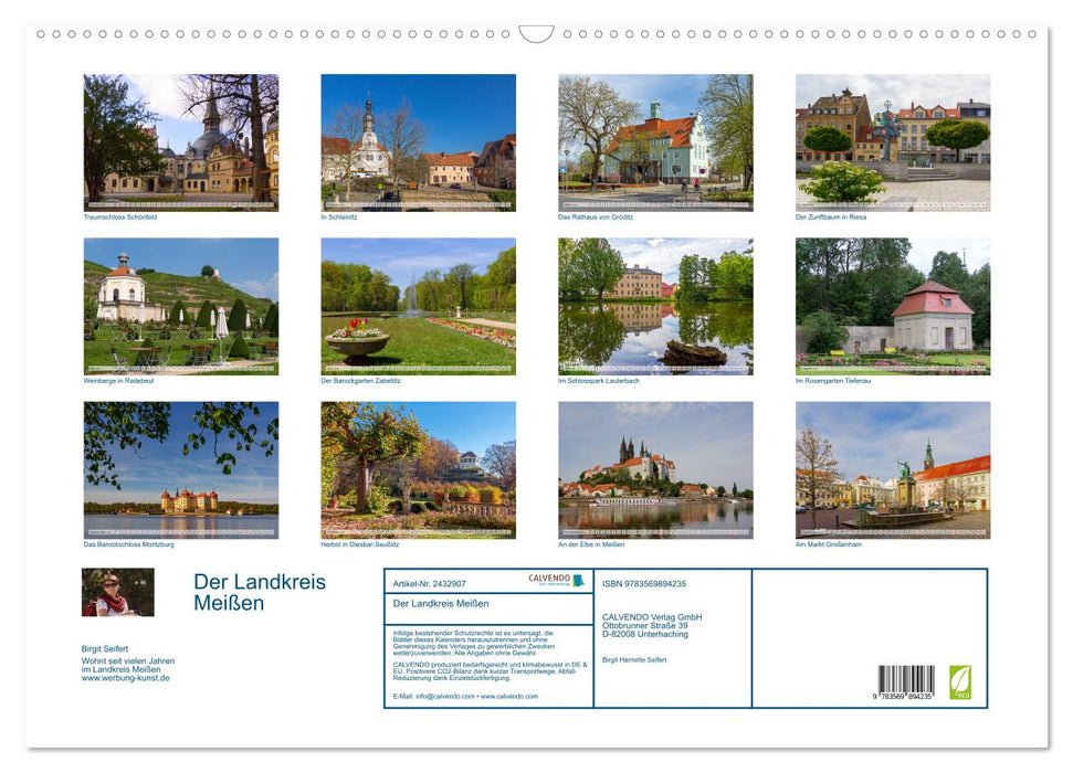 Der Landkreis Meißen (CALVENDO Wandkalender 2027)