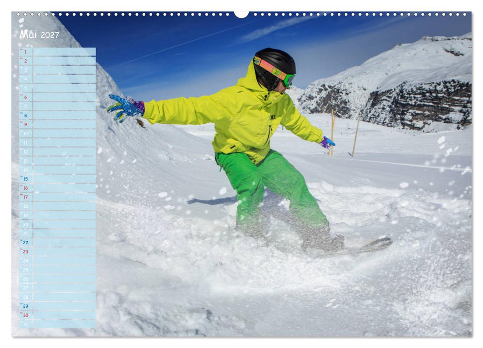 Ski und Snowboard - Leidenschaft im Schnee (CALVENDO Wandkalender 2027)