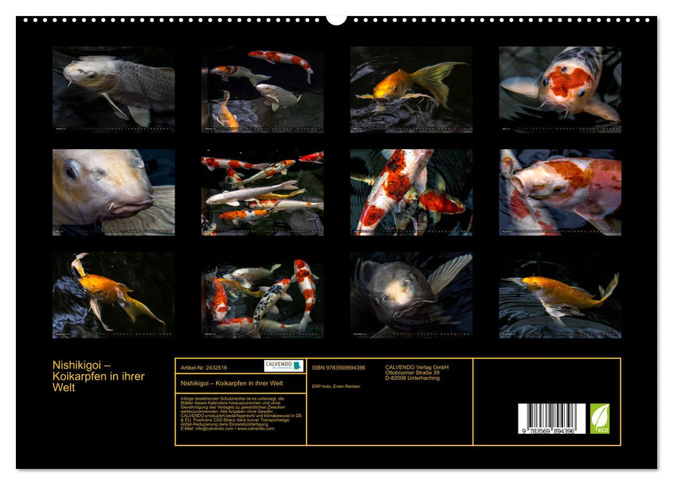 Nishikigoi – Koikarpfen in ihrer Welt (CALVENDO Premium Wandkalender 2027)