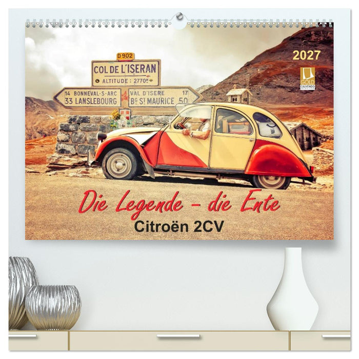 Die Legende - die Ente, Citroën 2CV (CALVENDO Premium Wandkalender 2027)
