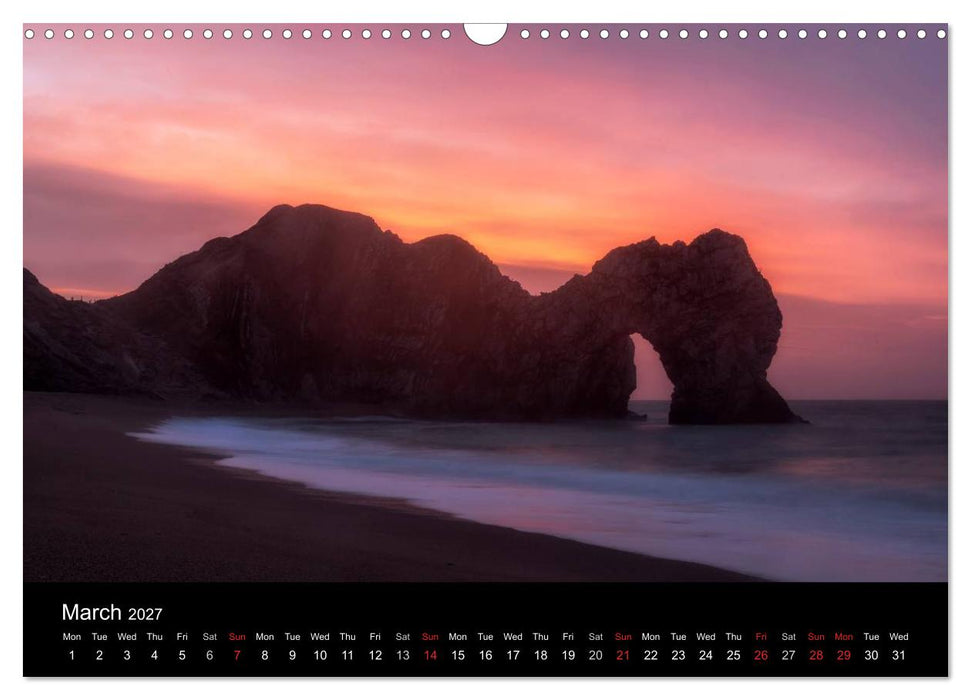 Jurassic Coast South England (CALVENDO Monthly Calendar 2027)