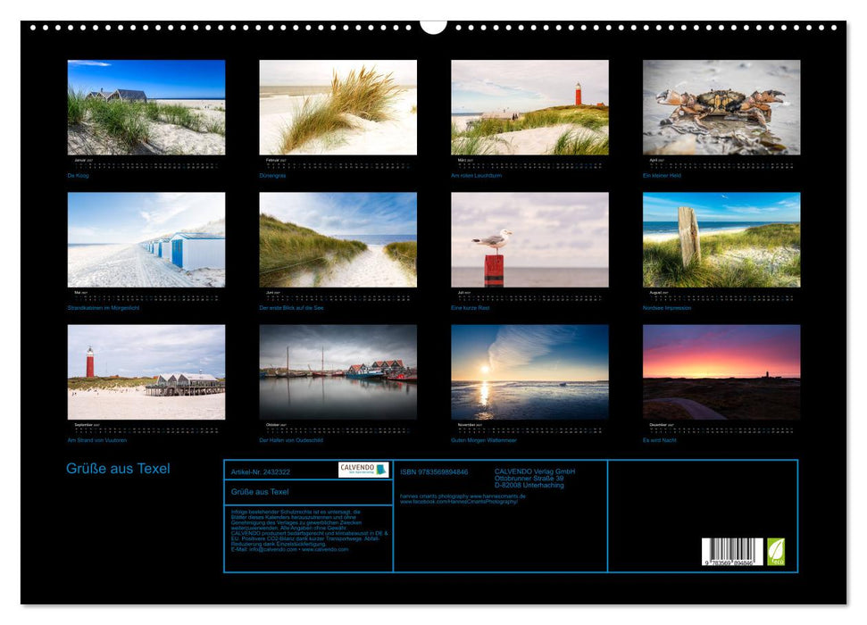 Grüße aus Texel (CALVENDO Wandkalender 2027)