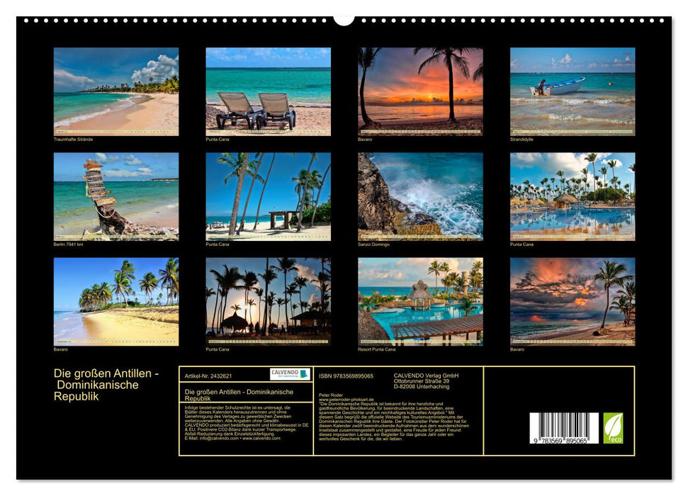 Die großen Antillen - Dominikanische Republik (CALVENDO Premium Wandkalender 2027)