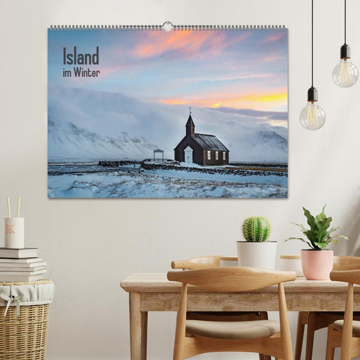 Island im Winter (CALVENDO Wandkalender 2027)
