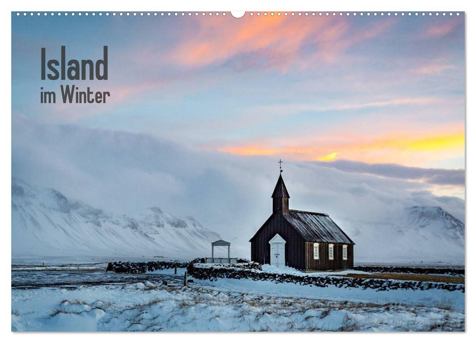 Island im Winter (CALVENDO Wandkalender 2027)