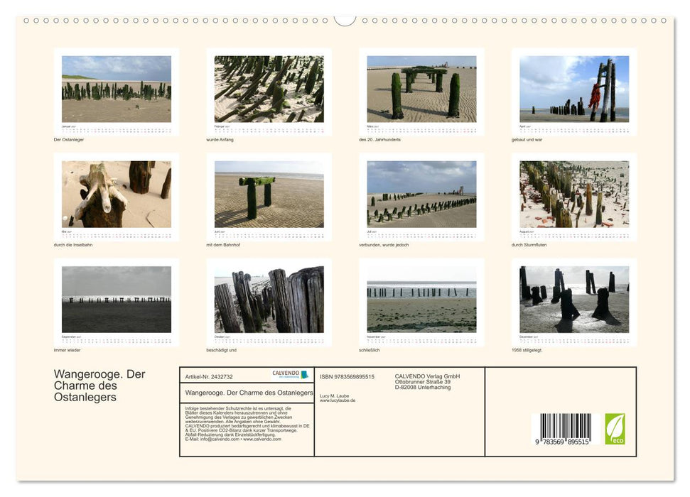 Wangerooge. Der Charme des Ostanlegers (CALVENDO Premium Wandkalender 2027)