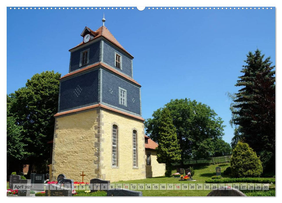 Wunderbares Thüringen - besondere Dorfkirchen (CALVENDO Premium Wandkalender 2027)