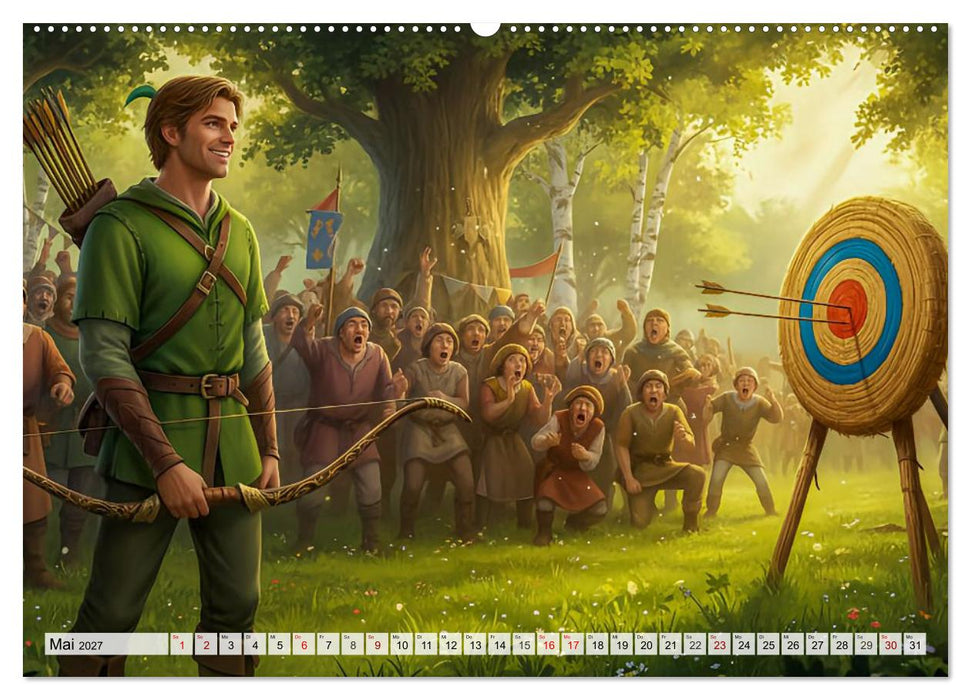 Robin Hood – Die Legende von Sherwood Forest (CALVENDO Wandkalender 2027)