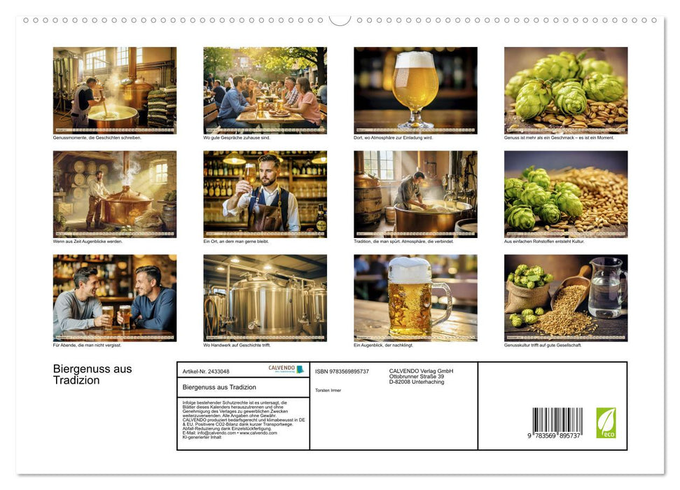 Biergenuss aus Tradizion (CALVENDO Premium Wandkalender 2027)