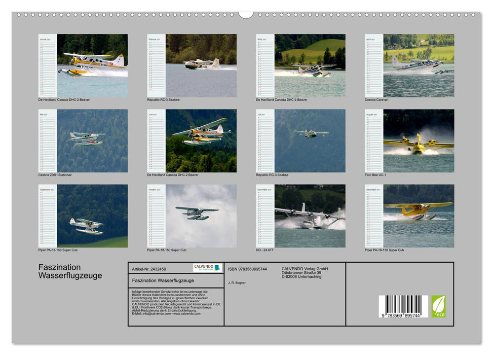 Faszination Wasserflugzeuge (CALVENDO Premium Wandkalender 2027)