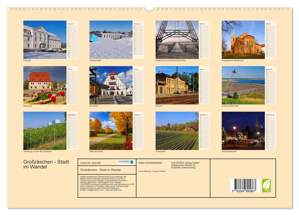 Großräschen - Stadt im Wandel (CALVENDO Premium Wandkalender 2027)