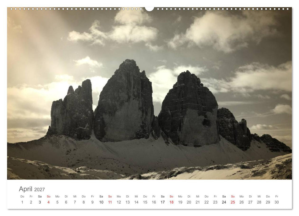 Drei Zinnen - Südtirols Wahrzeichen (CALVENDO Wandkalender 2027)