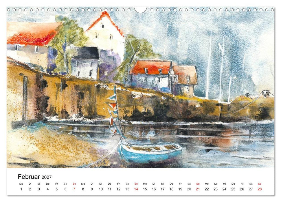 Das Meer in Pastellkreide (CALVENDO Wandkalender 2027)