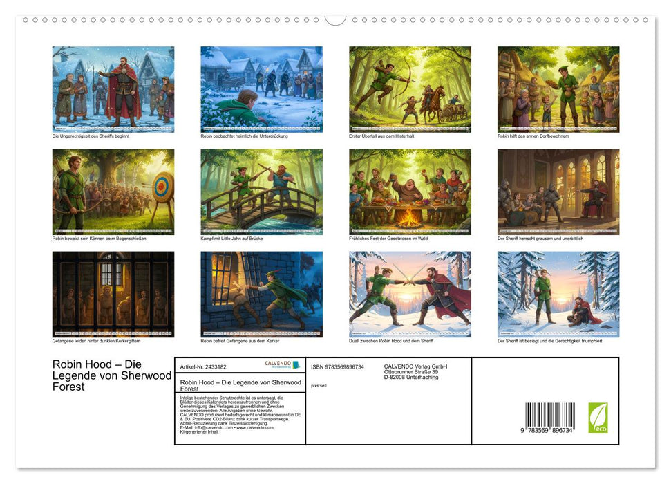 Robin Hood – Die Legende von Sherwood Forest (CALVENDO Premium Wandkalender 2027)