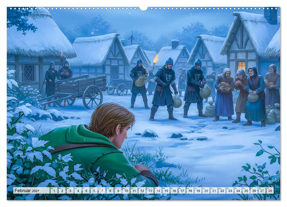 Robin Hood – Die Legende von Sherwood Forest (CALVENDO Premium Wandkalender 2027)