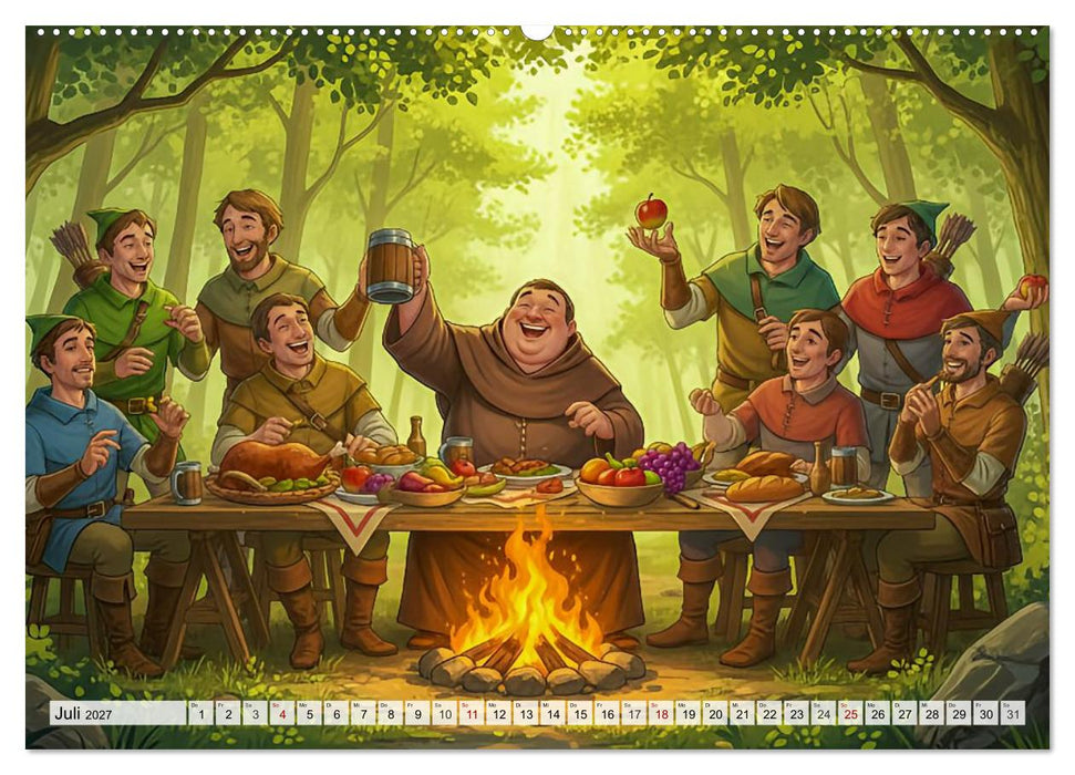 Robin Hood – Die Legende von Sherwood Forest (CALVENDO Premium Wandkalender 2027)