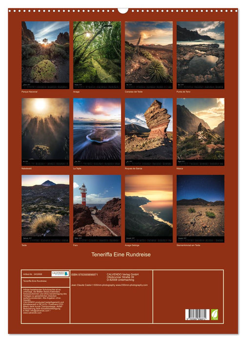 Teneriffa Eine Rundreise (CALVENDO Wandkalender 2027)