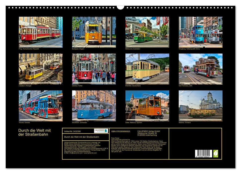 Durch die Welt mit der Straßenbahn (CALVENDO Wandkalender 2027)