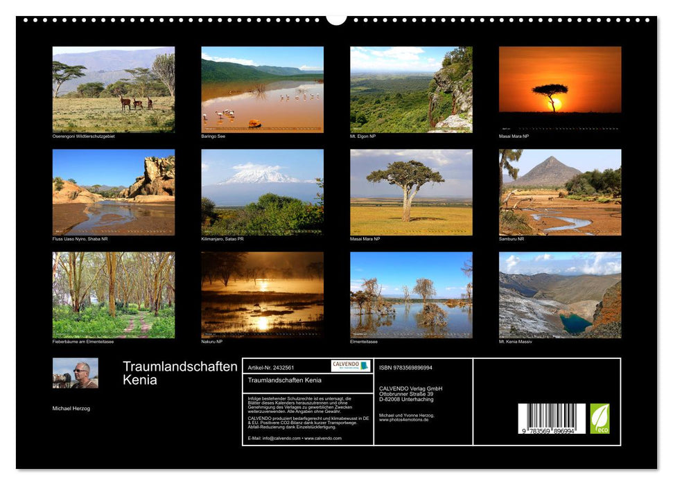 Traumlandschaften Kenia (CALVENDO Premium Wandkalender 2027)
