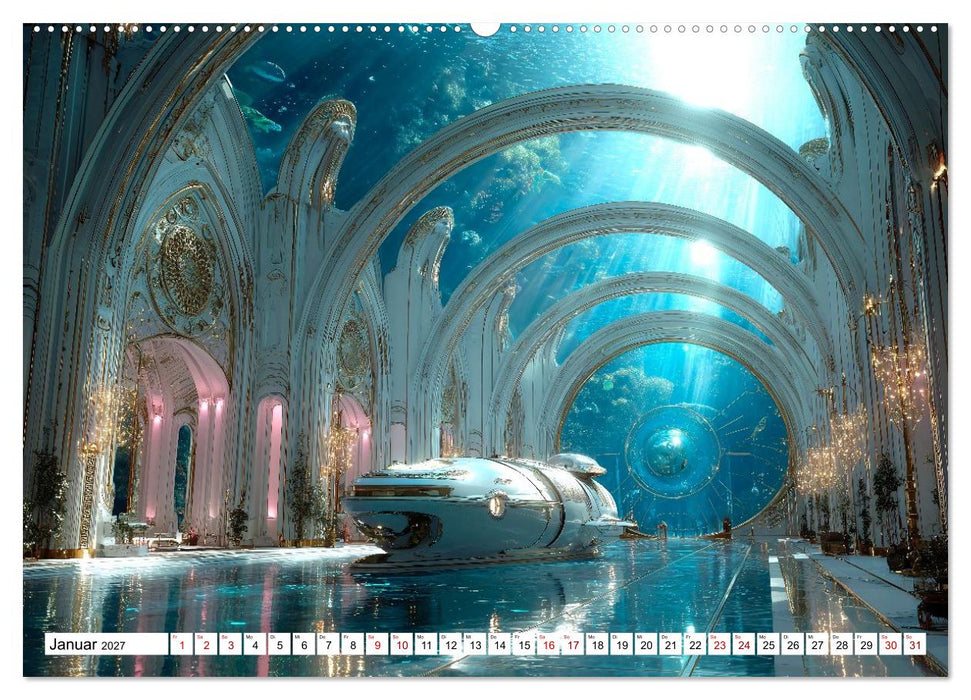 Atlantis Futura - Visionen einer Zukunftsstadt (CALVENDO Wandkalender 2027)