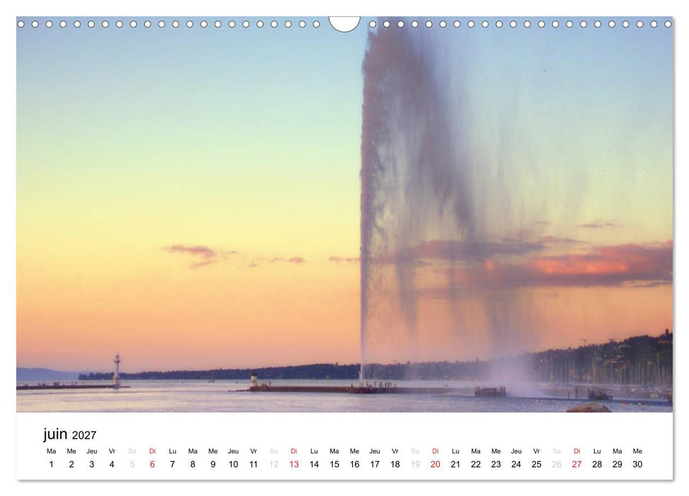 Genève Points de vue (CALVENDO Calendrier mensuel 2027)