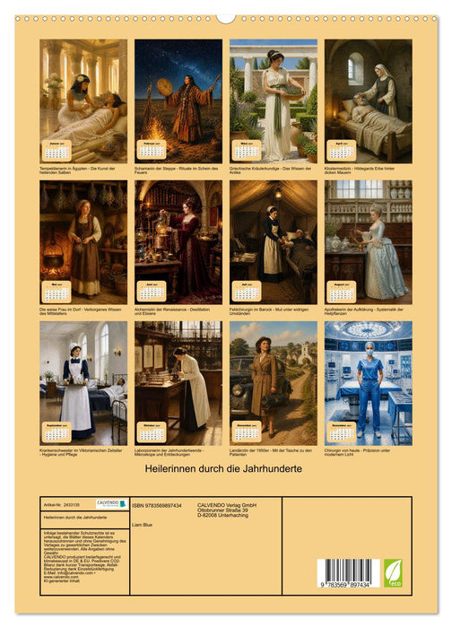 Heilerinnen durch die Jahrhunderte (CALVENDO Premium Wandkalender 2027)